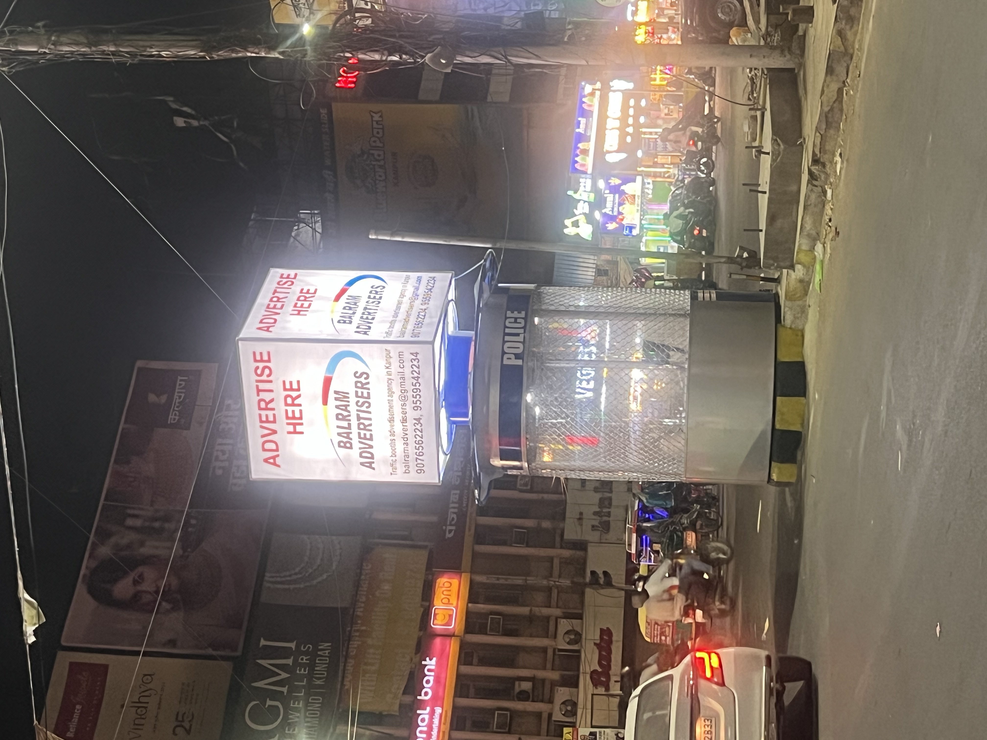 Balram Advertisers traffic booth in Kanpur